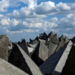 FILE PHOTO: A view shows anti-tank fortifications near the frontline