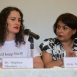 Israeli human rights groups hold a press conference to issue