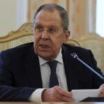 Russian Foreign Minister Lavrov and Syrian Foreign Minister al-Shibani meet