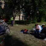 Aftermath of a Russian missile attack in Kyiv