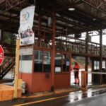 Codelco’s security personnel block the access to the El Teniente