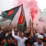 People celebrate one year anniversary since student-led protests ousted Bangladesh’s