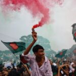 People celebrate one year anniversary since student-led protests ousted Bangladesh’s