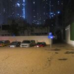 Heavy rains in Hong Kong