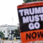 Protest following U.S. President Trump’s announcement in Washington D.C.