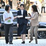 South Korea’s former first lady Kim Keon Hee arrives at