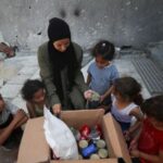 Inside an aid package dropped from the sky over Gaza