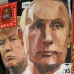 FILE PHOTO: Souvenirs featuring Russian President Putin and U.S. President