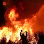 Wildfire near Albania’s Delvina