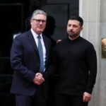British PM Starmer and Ukrainian President Zelenskiy meet in London