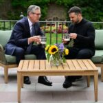 British PM Starmer and Ukrainian President Zelenskiy meet in London