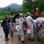 Aftermath of a storm that caused heavy rains and flooding