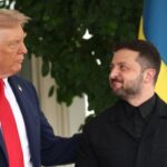 U.S. President Trump meets with Ukrainian President Zelenskiy and European