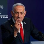 FILE PHOTO: Israeli Prime Minister Netanyahu attends a press conference,