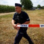 An unidentified object fell and exploded in a cornfield overnight