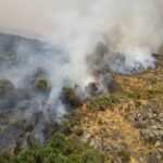 Wildfire in Unhais da Serra