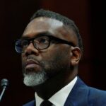 FILE PHOTO: Chicago Mayor Brandon Johnson in Washington, D.C.