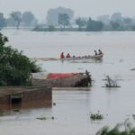Monsoon rains and rising water level in Chanda Singh Wala