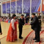 North Korean leader Kim Jong Un meets families of soldiers