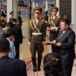 North Korean leader Kim Jong Un meets families of soldiers