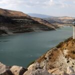 A view of Kouris reservoir near Alassa village in Limassol