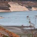 A view of Kouris reservoir near Alassa village in Limassol