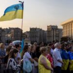 Memorial ceremony for former Ukrainian parliamentary speaker Andriy Parubiy on