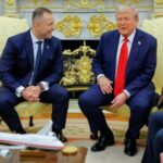 U.S. President Donald Trump meets Polish President Karol Nawrocki in
