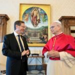 Pope Leo XIV meets Israeli President Isaac Herzog at the