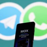 Illustration of Russian messenger application MAX