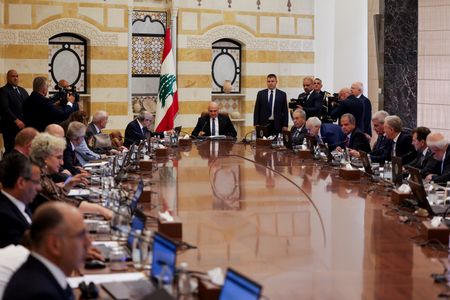 Lebanon's cabinet meets to discuss Hezbollah's weapons, in Baabda