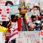 Demonstrators attend “We Are All DC” march, in Washington, D.C.