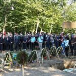 Mass burial of, previously exhumated, Poles killed by Ukrainian nationalists