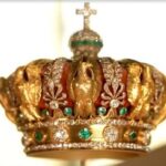 A crown worn by French Empress Eugenie, which was targeted