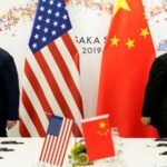 FILE PHOTO: Trump and Xi are pictured in Japan in
