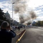 Incident in front of the Parliament building in Belgrade