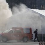 Incident in front of the Parliament building in Belgrade