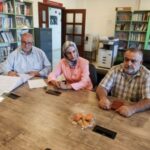 Bidaya Sleiman, a member of Houla’s Municipal Council, sits with