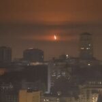 Russian missile and drone strike in Kyiv