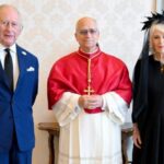Pope Leo XIV meets with Britain’s King Charles and Queen