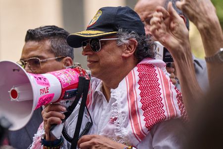 FILE PHOTO: Colombian President Gustavo Petro in New York City