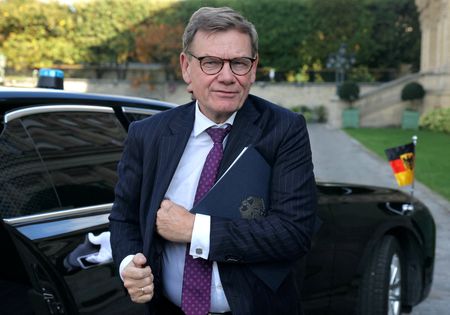 FILE PHOTO: German Foreign Minister Johann Wadephul arrives for a