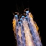 Long March 2F rocket carrying the Shenzhou-21 spacecraft blasts off from launchpad