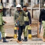 Protest a day after Tanzania’s general election at the Namanga