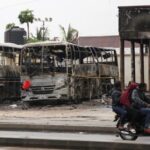 Aftermath of the demonstration, following a general election marred by