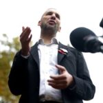 Britain’s Green Party leader Zack Polanski speaks during an interview