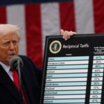FILE PHOTO: U.S. President Trump delivers remarks on tariffs, at