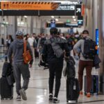 Air travellers face the morning commute at Hartsfield-Jackson Atlanta International