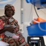 FILE PHOTO: Injured displaced Sudanese fleeing violence in al-Fashir and