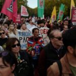 General Confederation of the Portuguese Workers (CGTP) protest demanding better